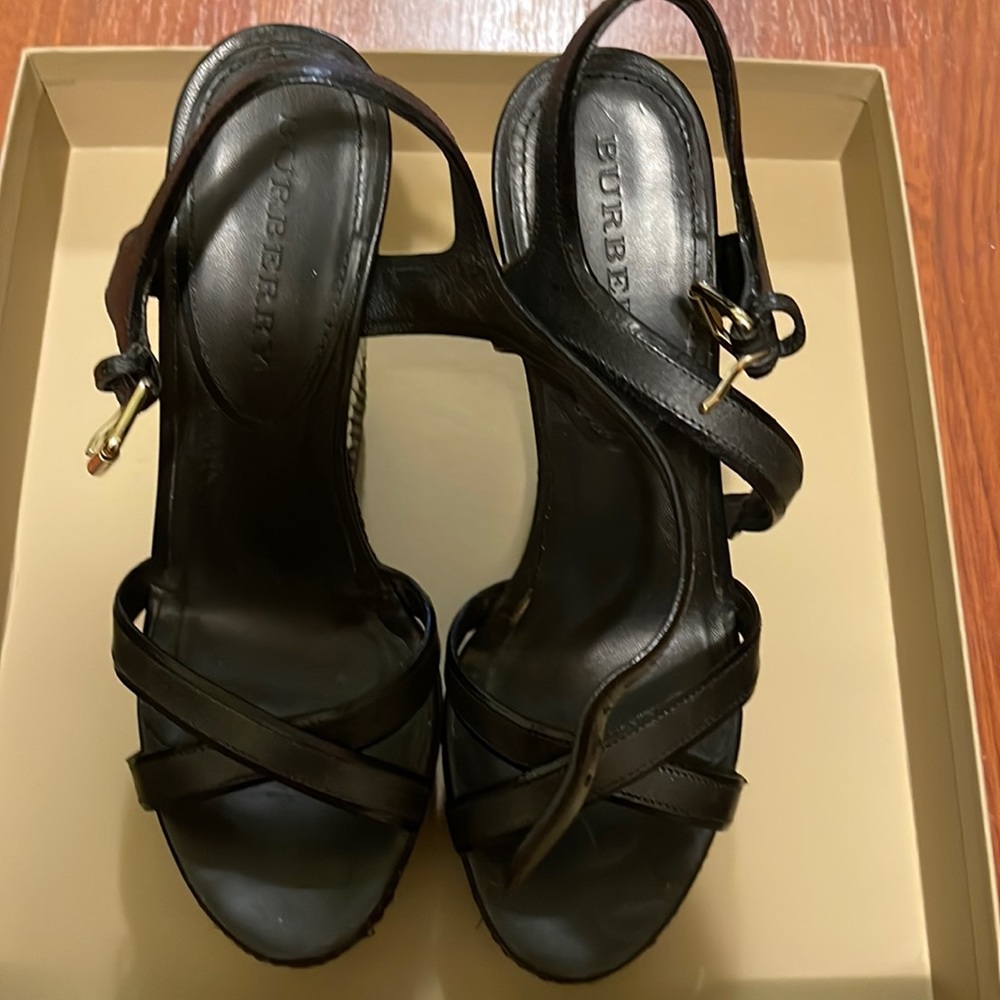 Burberry wedge sandals, size 39, made Italy